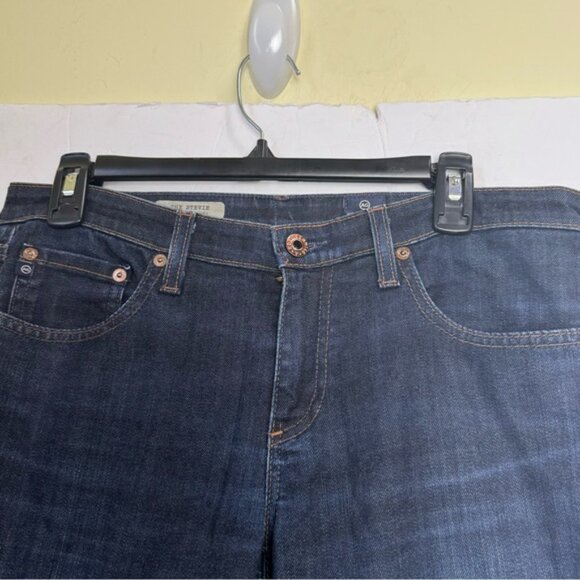 AG ADRIANO GOLDSCHMIED The Stevie Slim Straight Jeans Denim Zip Pocket Cotton 30 - Picture 9 of 16